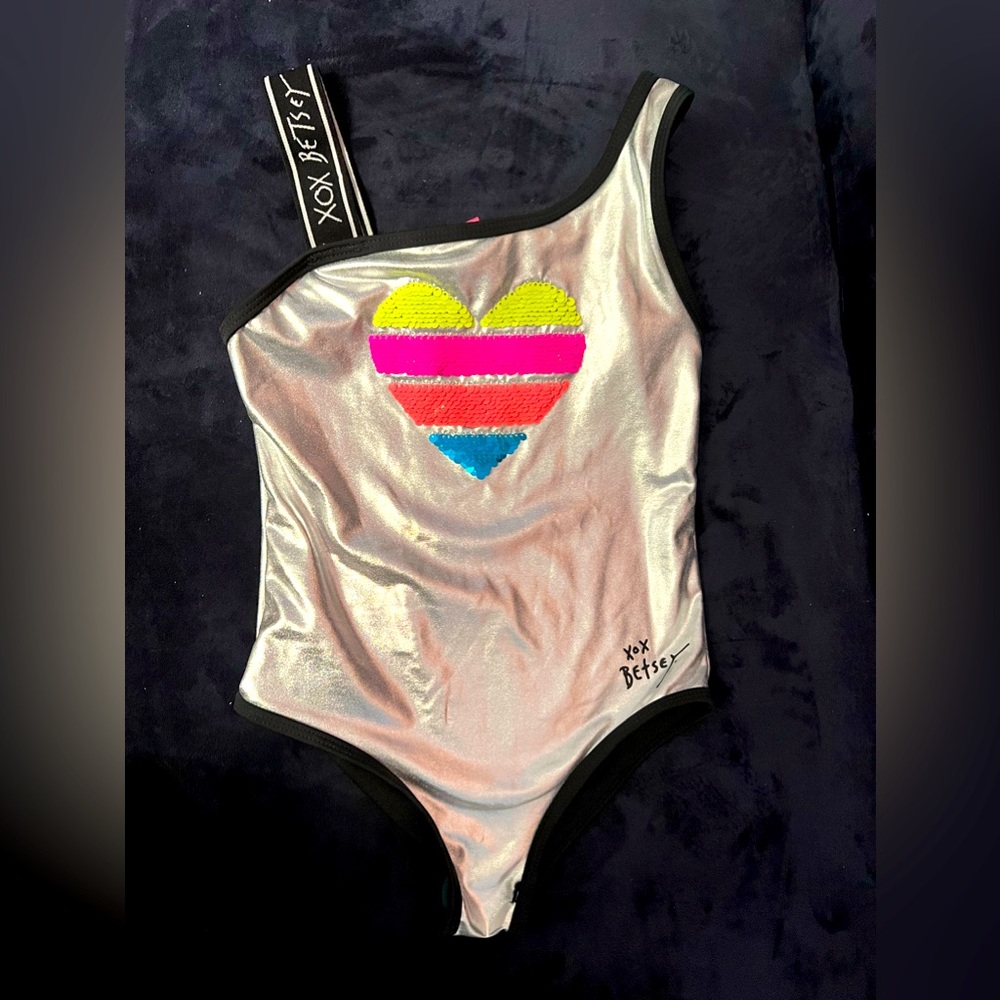 Betsey Johnson Girls one piece swimsuit